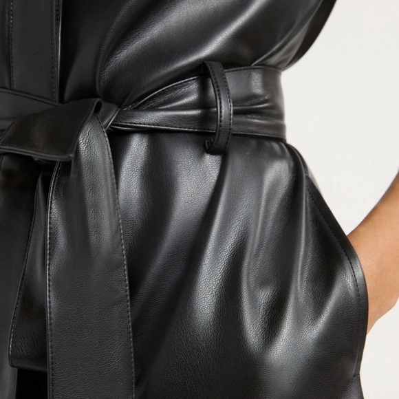 Scoop Leather Dress NWT - Picture 4 of 5